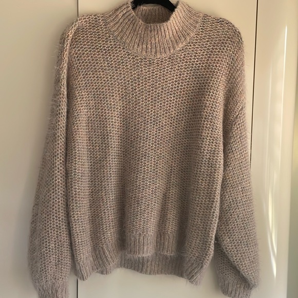 Joie Sweaters - Joie mottled pink knit turtle neck size medium